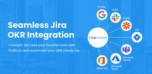 Integrate with your favorite apps: Jira, Slack, G Suite, Gmail add-on, Office 365, and many more. You can connect with Profit.co to integrate users, tasks, and also check in your key results within the apps.