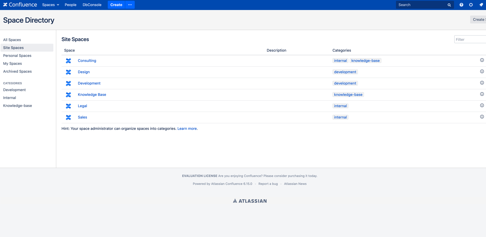 Create better searches by categorizing your spaces