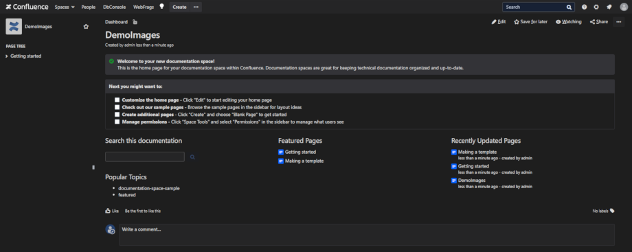 All elements within the editor are darkened