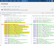 Exmaple selection on changeset page.