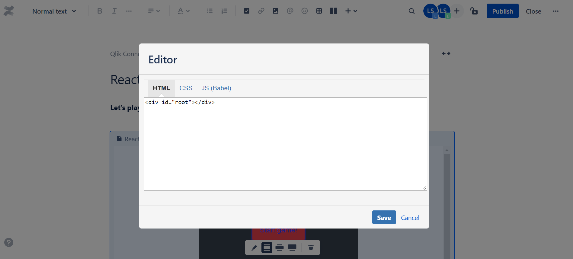 Easily customize HTML, JSX (Babel) / JS and CSS