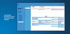 Use calendar templates such as the current user's calendar. This calendar automatically displays the data of the team member who is currently viewing the Confluence page or space.