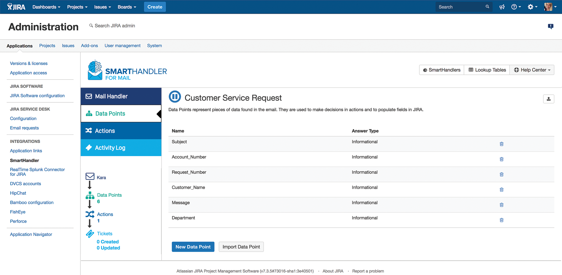 SmartHandler for Mail allows Jira and Jira Service Desk users to automatically monitor, analyze and act on email (or email-based form) content.
