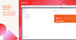 Add your PDFs to any page instantly. Upload files, preview them, and manage everything without leaving Confluence.
