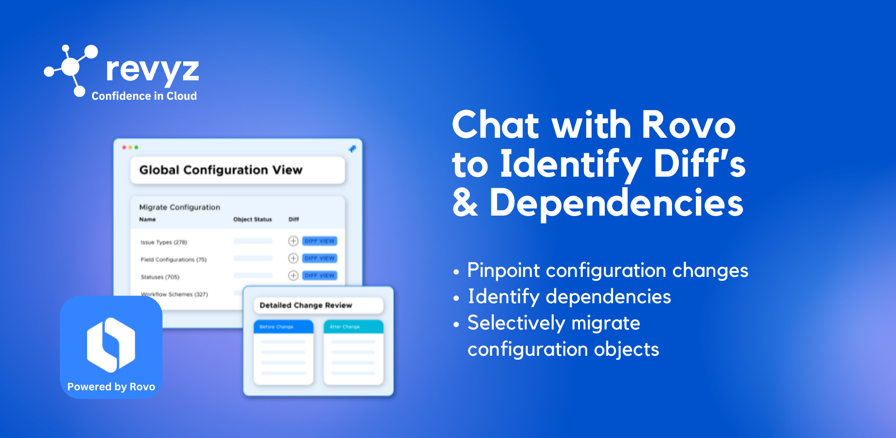 Instantly identify diffs & dependencies in config