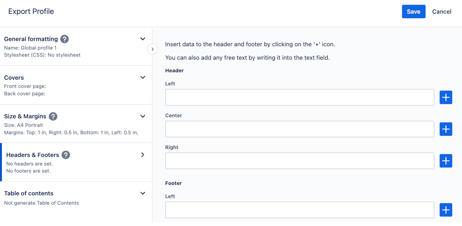 Control how your document looks like