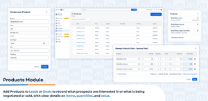 Leads Overview: Create and manage all incoming Leads in a structured table view with comprehensive details. Apply filters, sorting, and search, and track key metrics for clear oversight and control.
