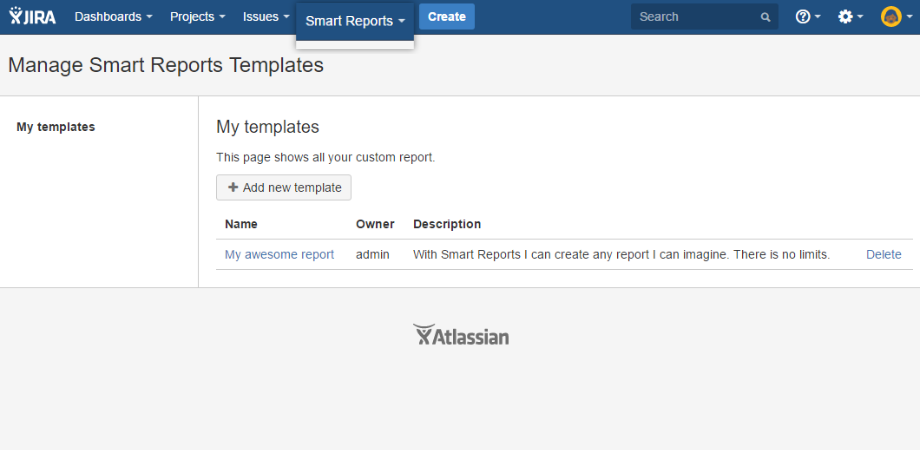 Your custom reports