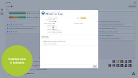 Get a detailed view of subtasks