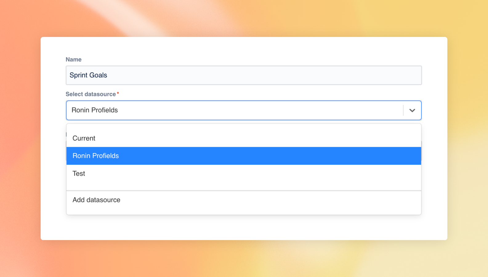 Your new instance is successfully connected and it will appear when selecting a datasource while configuring gadgets. Enjoy the easy access to the new instance and please consider leaving a review!