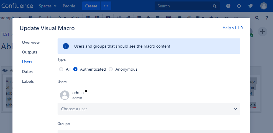 Users Panel