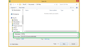 Upload a CSV file. We support UTF-8 also