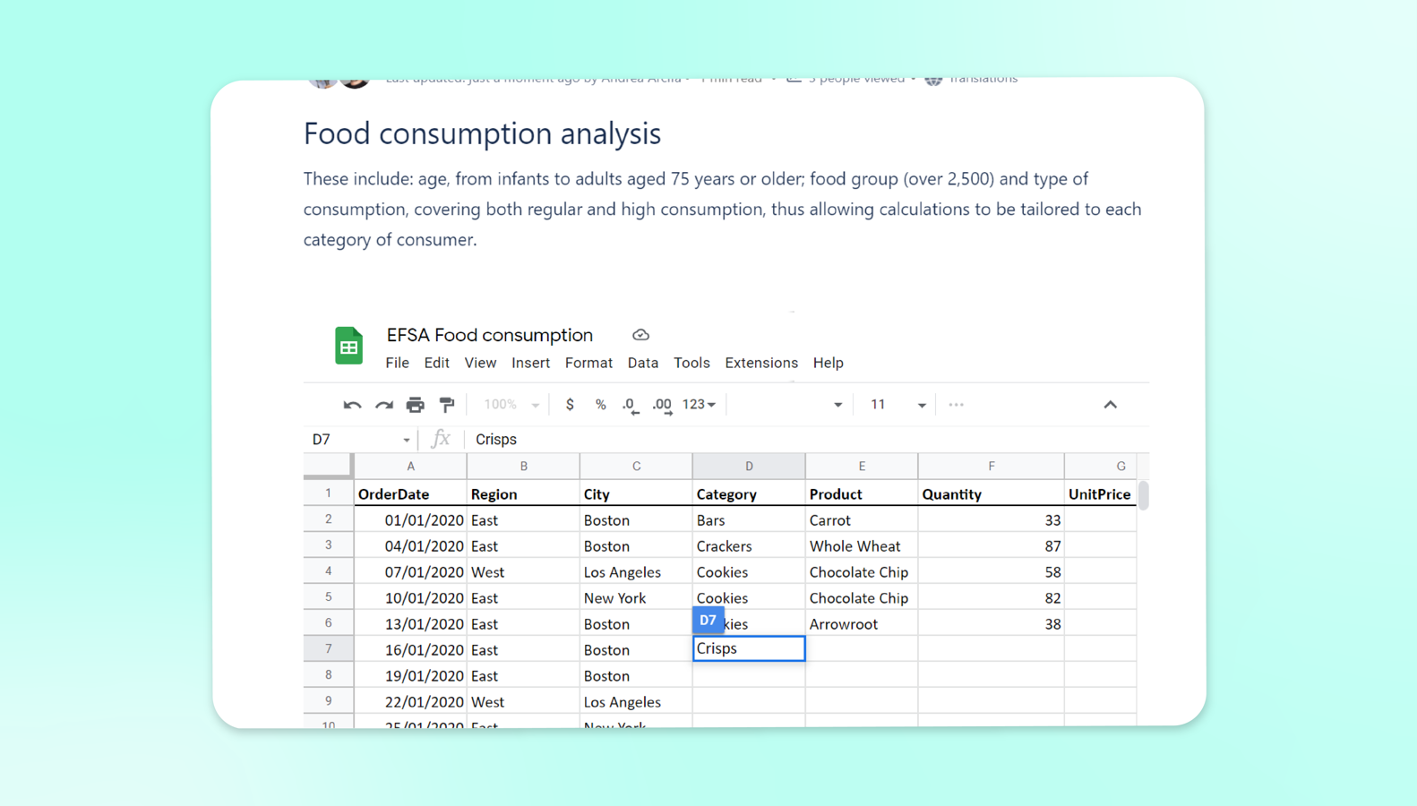 add google sheets to confluence