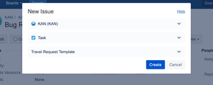 Choose the Template while new Jira issue creation