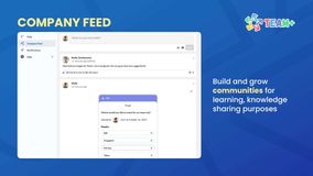 Company feed - Build and grow communities for learning, knowledge sharing purposes