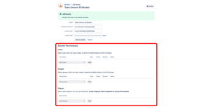 Restrict Bucket access with permissions