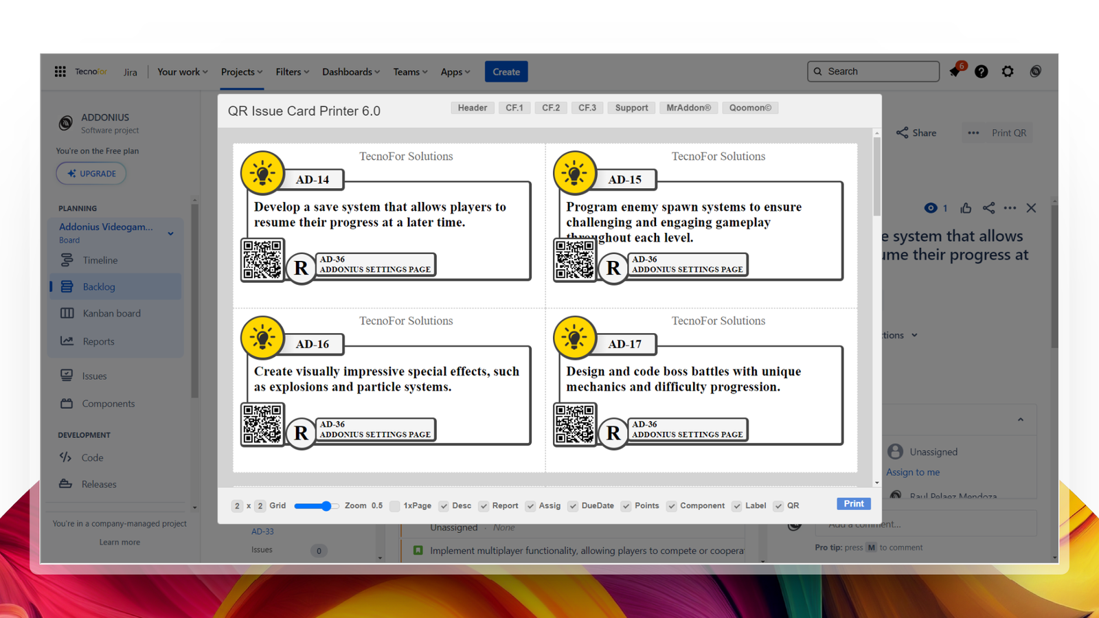 Ready to print in one click!!