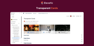 Transparent Cards. Clean, minimal, and made to blend in beautifully.