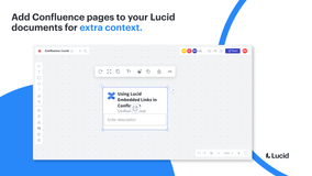 Add Confluence pages to your Lucid documents for extra context.