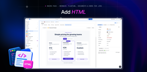 Render HTML content directly in Jira for richer formatted documentation, prototypes, and web-based content.