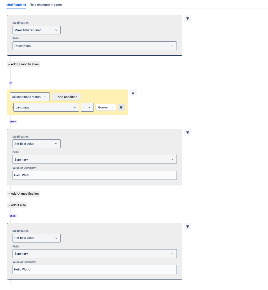 Create templates in the project settings.