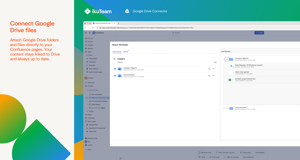 Attach Google Drive folders and files directly to your Confluence pages. Your content stays linked to Drive and always up to date.
