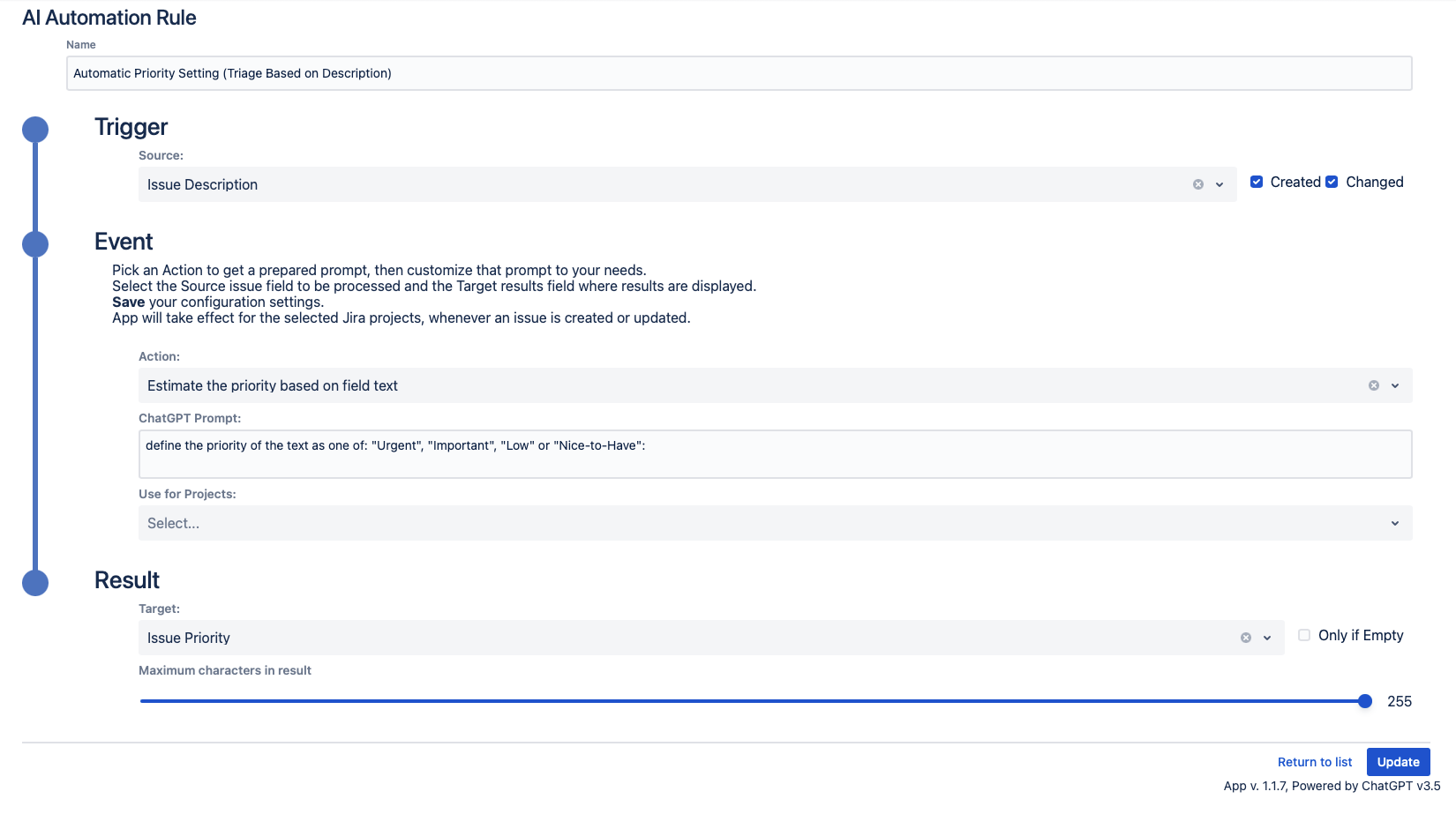 Let ChatGPT decide on the issue priority for you