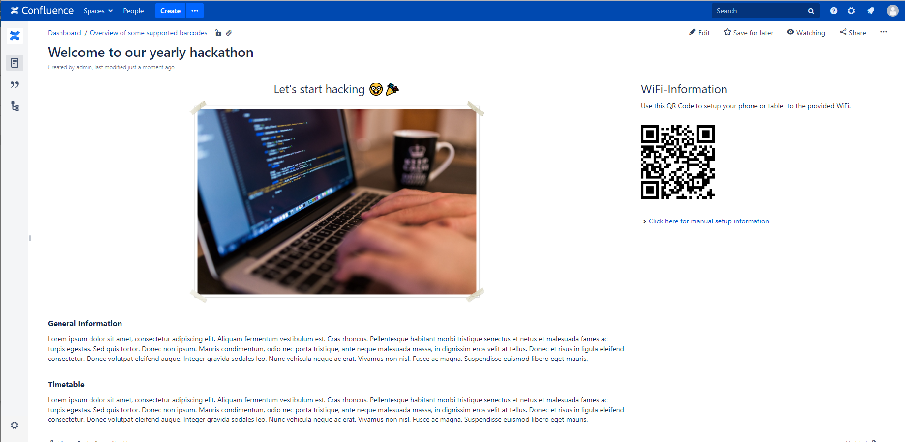 QR Codes for your pages