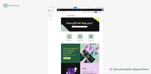 A documentation space home template.