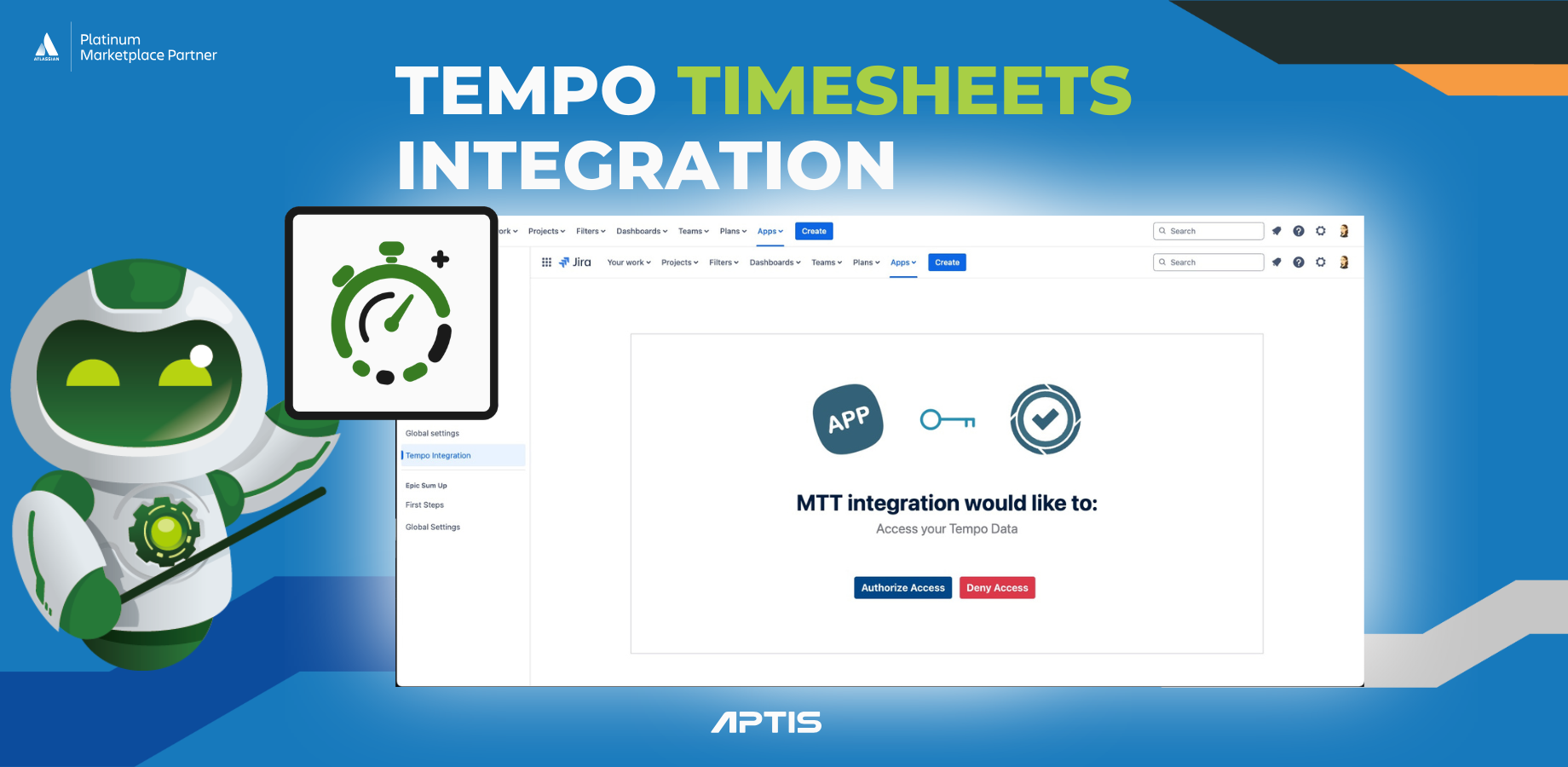 The Multi Time Tracker and Tempo connection is almost set up. Only admins can connect both apps.