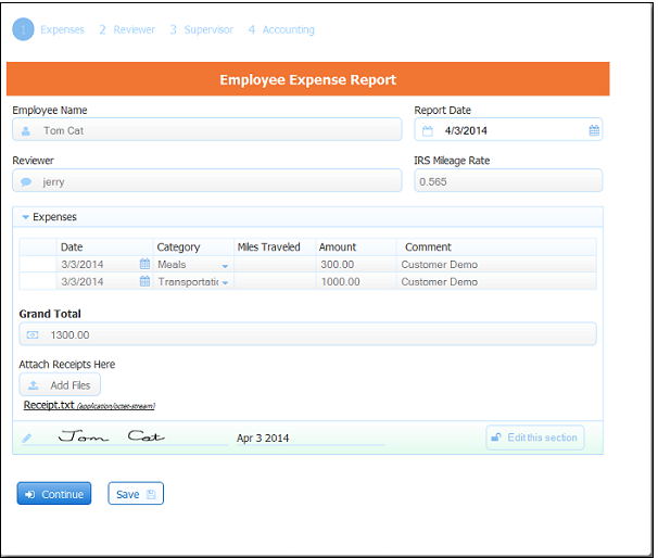 Create beautiful business web forms