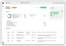 AutoSheet automatically captures your day and organizes work into a complete, accurate timesheet. Review activity, see linked Jira work, and submit confident timesheets without manual tracking.