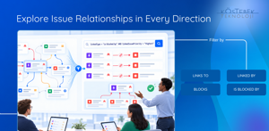 Explore inward and outward Jira issue relationships with JQL filters for linked work, blockers, dependencies, and specific link directions.