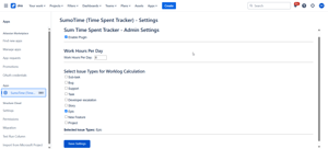 *Enable or disable the time tracking feature anytime
*Set up work hours per day
*Select issue types for worklog calculation