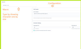 Typewriter to show character by one with pausing effects