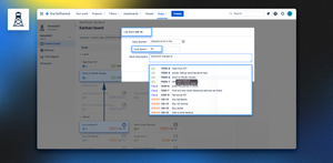 Reference issues from other Jiras while logging work