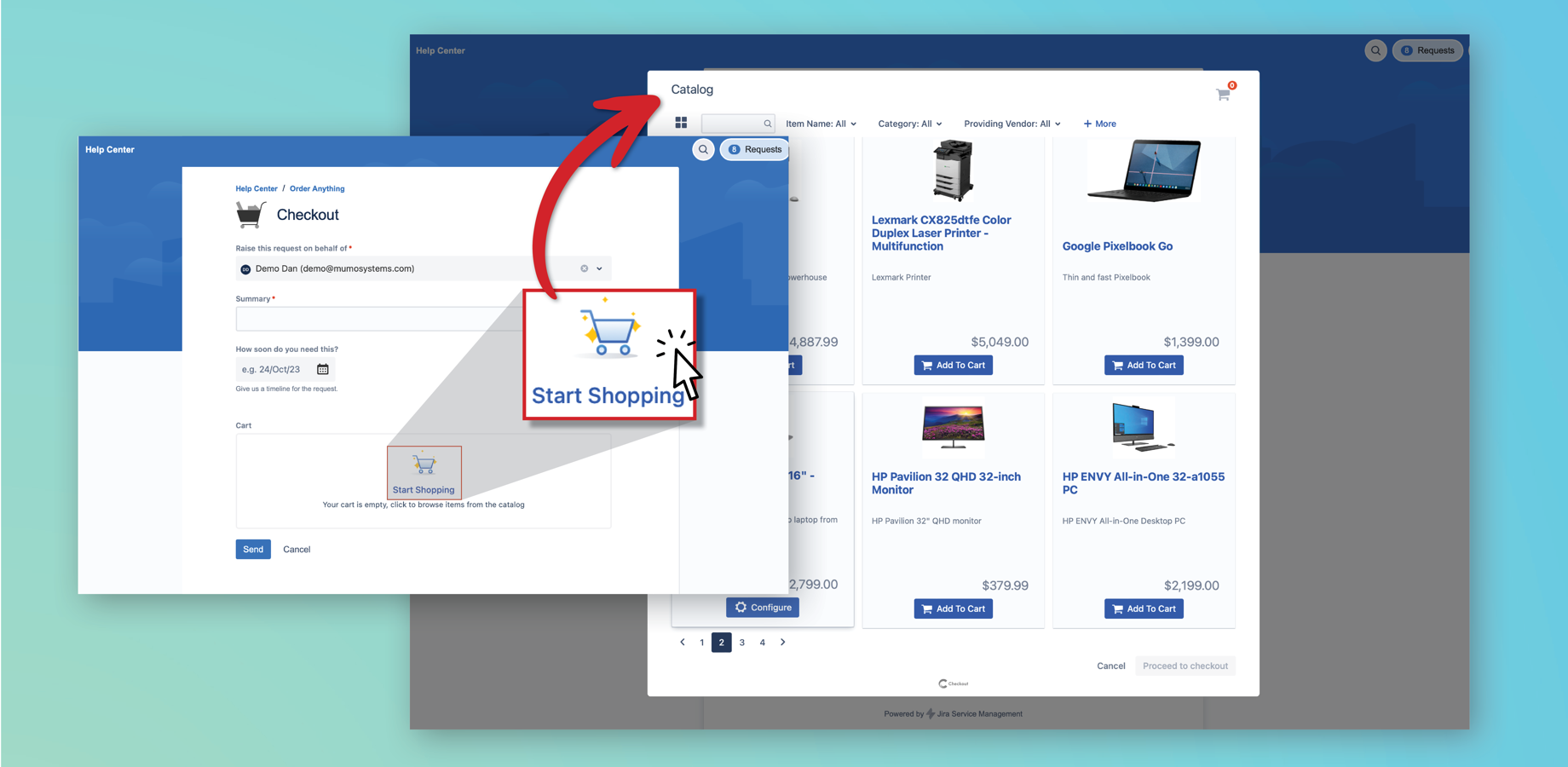 Asset catalog in Jira Asset Management portal