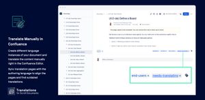 Translate manually in Confluence