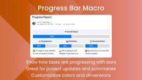 Progress Bar Macro