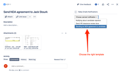 Choose the right message template