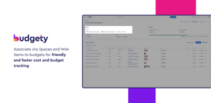Link budgets to Jira Spaces and Work items for agile budget management and better cost tracking