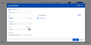 Search by parent page