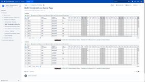 Both Timesheets on same page.