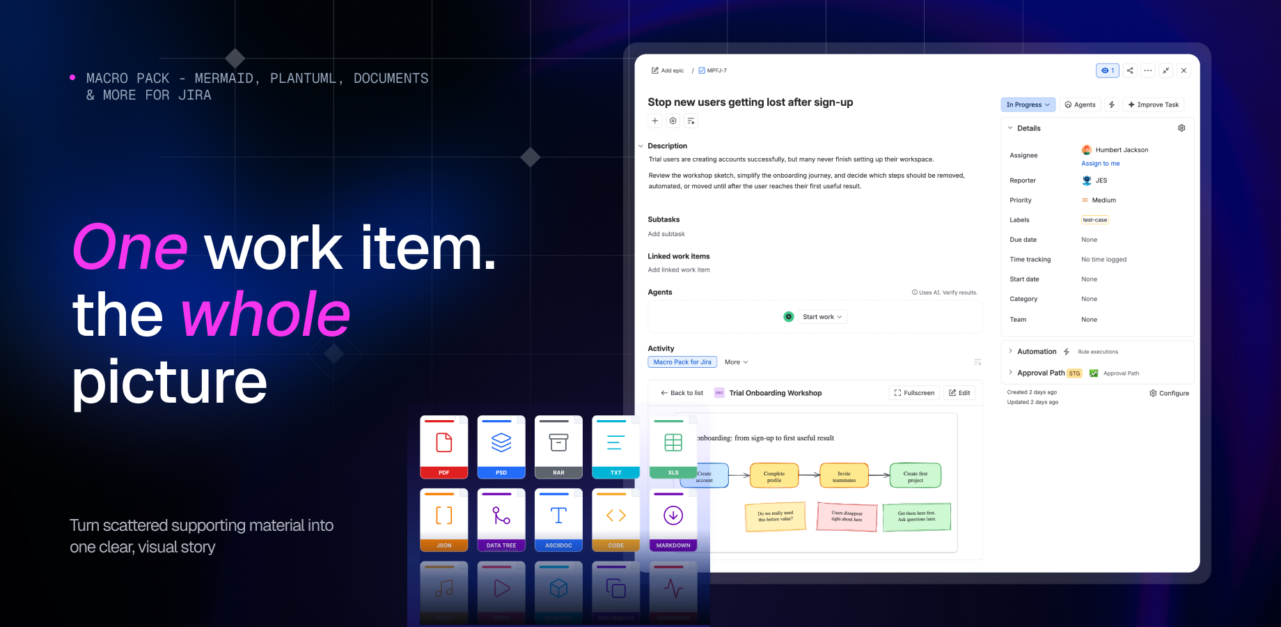 Render architecture, process, and technical diagrams from Mermaid, PlantUML, Draw.io, BPMN, Excalidraw, and other supported formats.