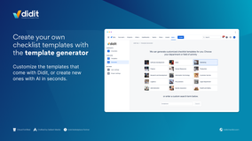 Use our checklist template generator to start with high quality checklists