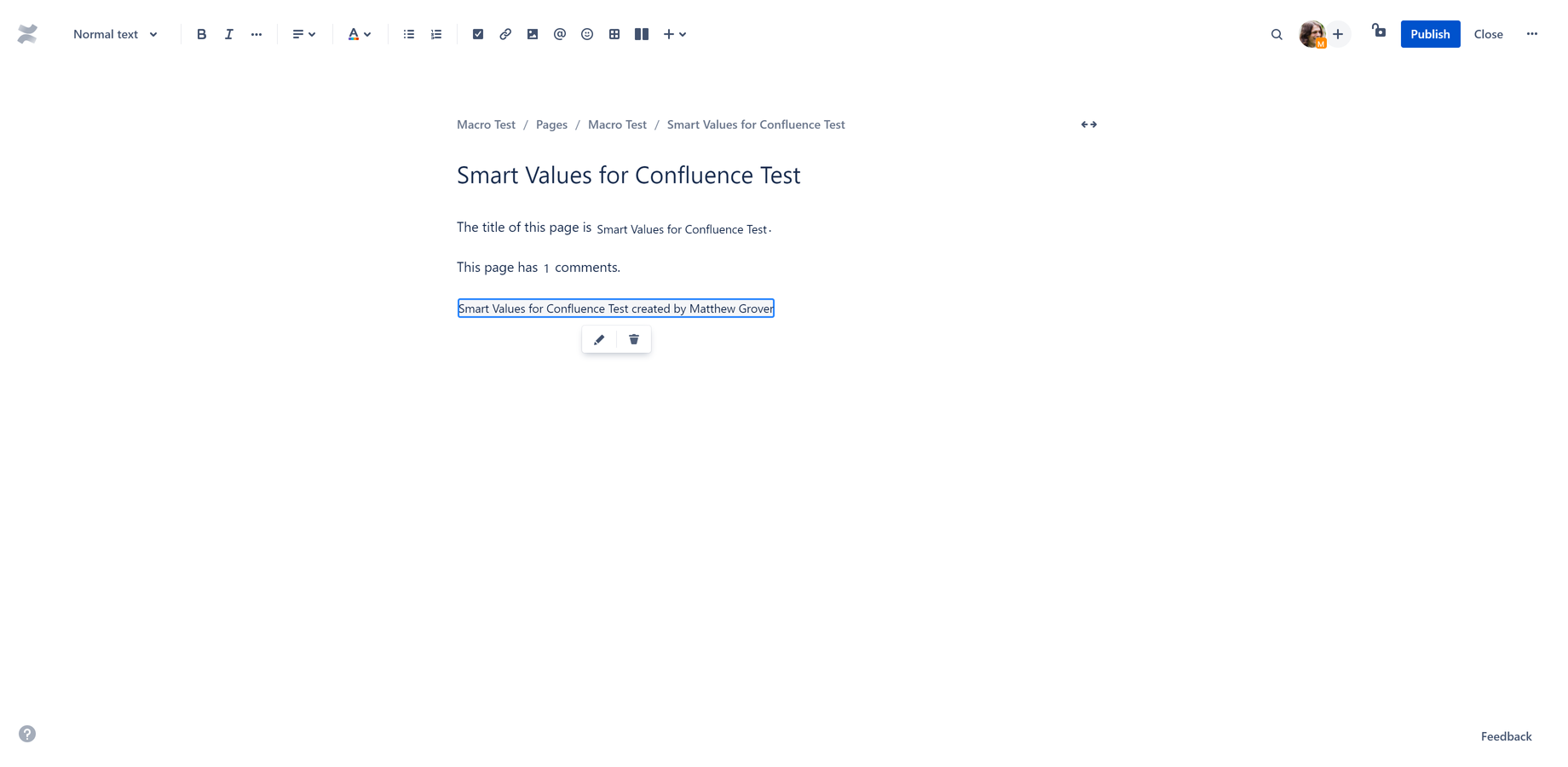Results are displayed inline