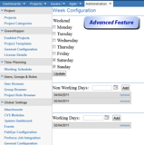 Work schedule setting