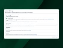 App Settings - When you do not want to use the GraniteCode provided AI services you can sure bring your own. Use one of the common providers like OpenAI, etc. or bring your complete own.