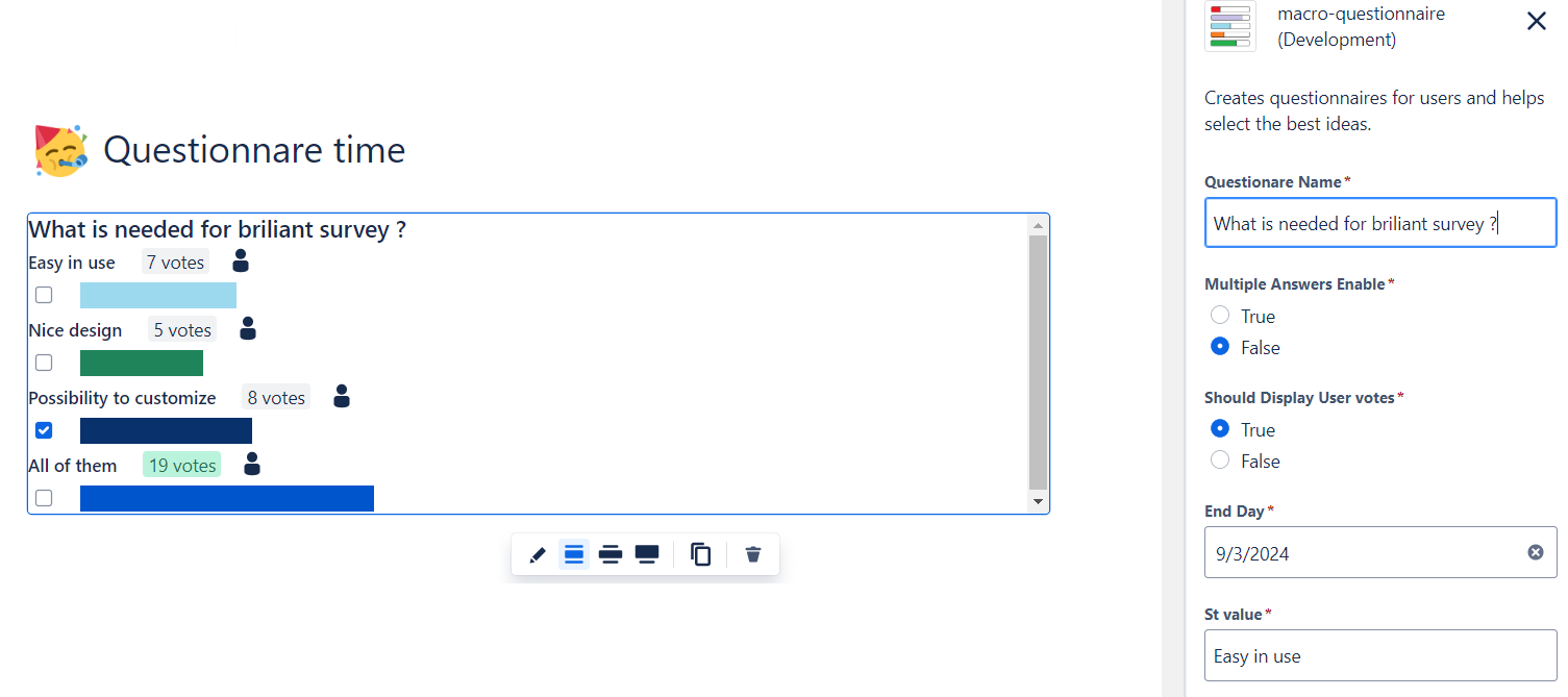 New survey is ready in just few clicks
