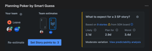 See What '3 Points' Really Means for Your Team. During your next estimation session, see exactly what to expect based on your team's actual history. Not industry benchmarks—your real data.